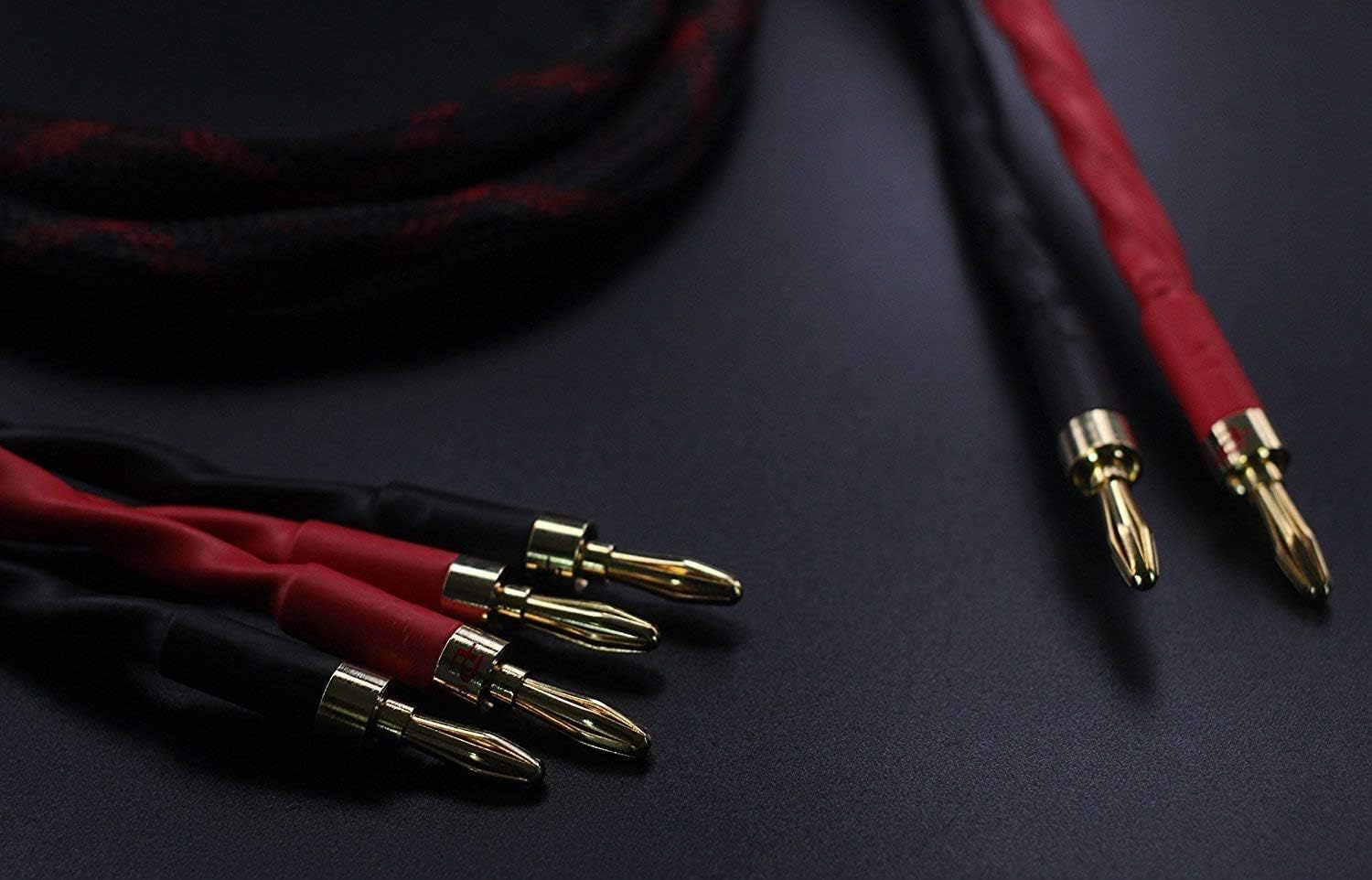 k4B-2B Bi-Wire Speaker Cable (2 Banana Plugs - 4 Banana Plugs), 1pair Set (Total 12banana Plugs), k4B-2B (3M(9.8ft))