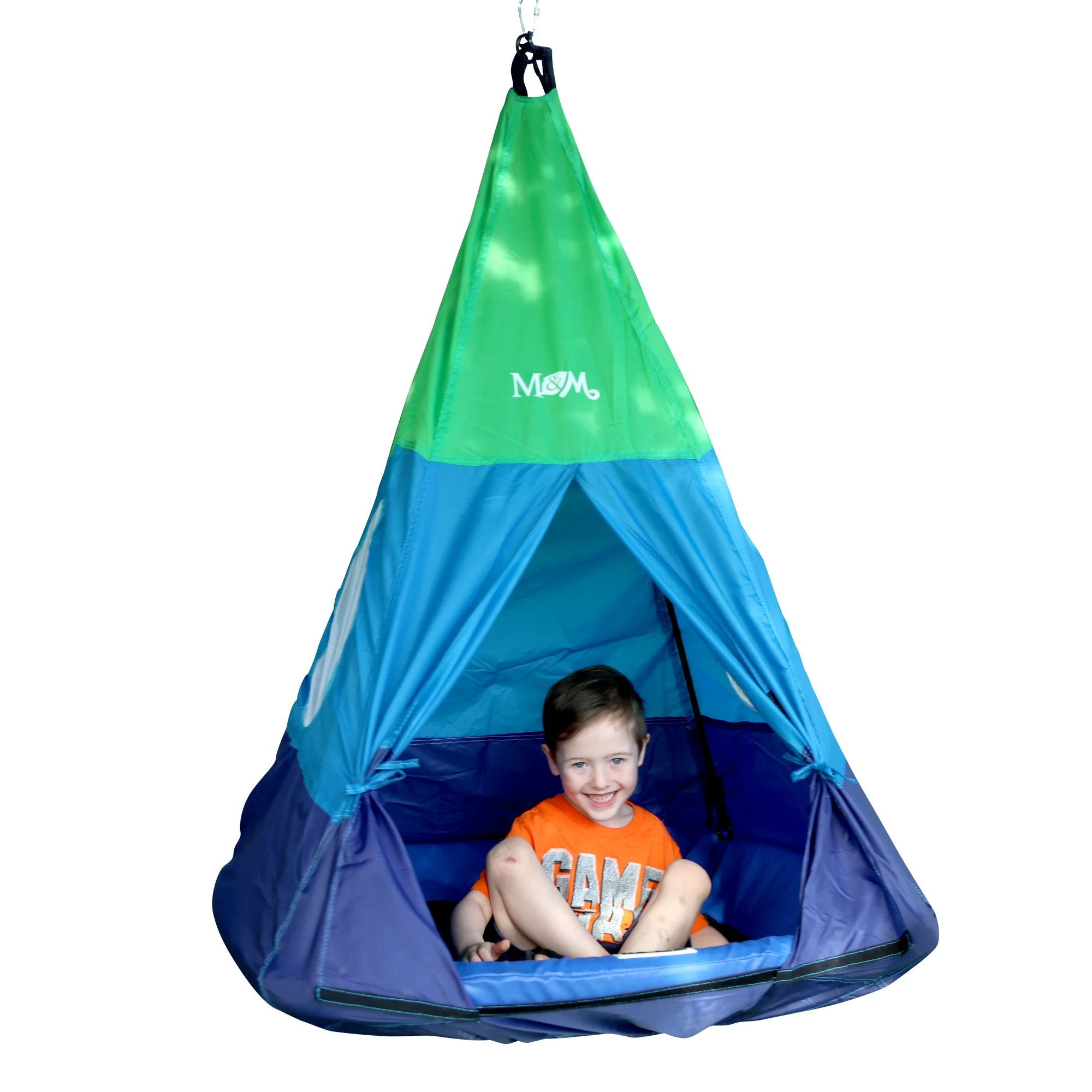 M&M Sales Enterprises Outdoor Teepee Tent Swing