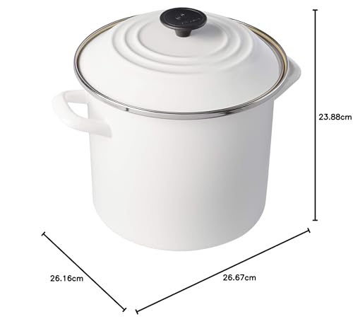 Le Creuset Enamel on Steel Stockpot, 10 qt., Olive