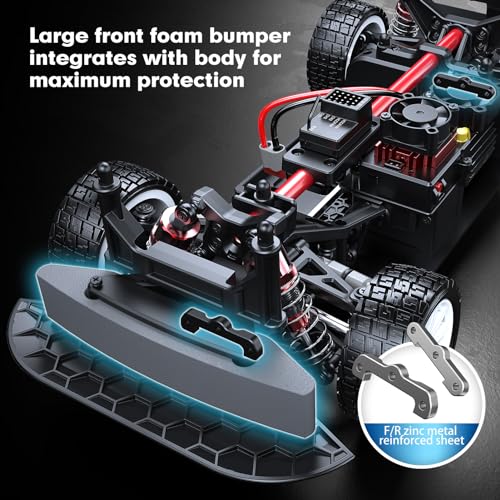 Hyper GO 14303 1/14 Citroen C3 Fast RC Cars for Adults, Max 40mph Brushless RC Drift Car with Gyro, 4WD RTR High Speed RC Rally Car