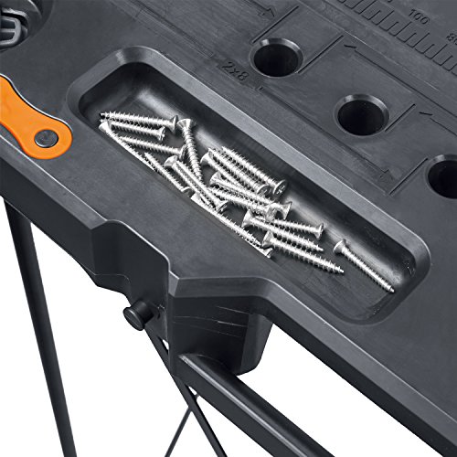 Worx WX066 Sidekick Folding Work Table, Portable All-in-one Work Bench