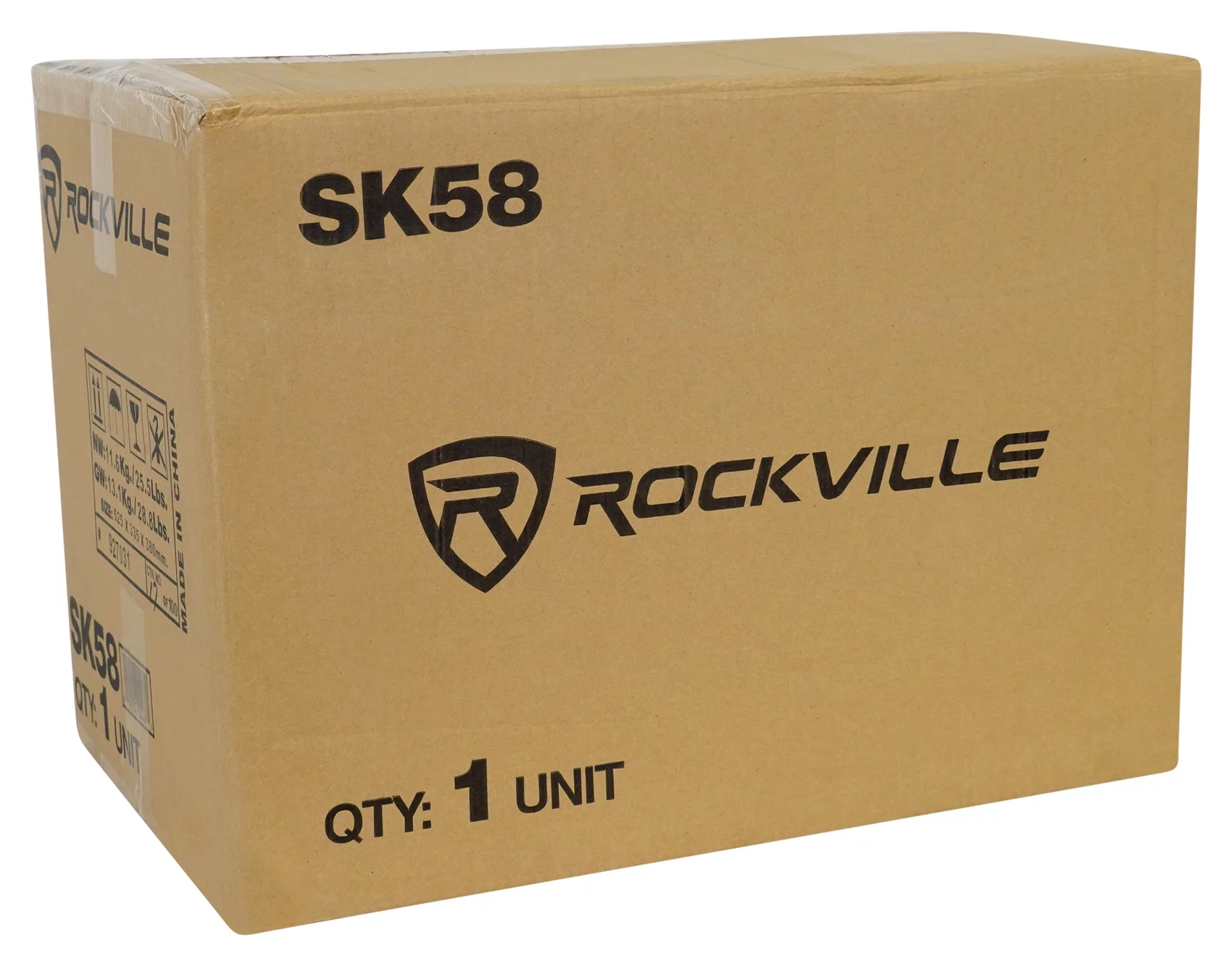 Rockville SK58 PACKAGE 8" 800w Loaded K5 Car Subwoofer Enclosure+DB10 Amplifier