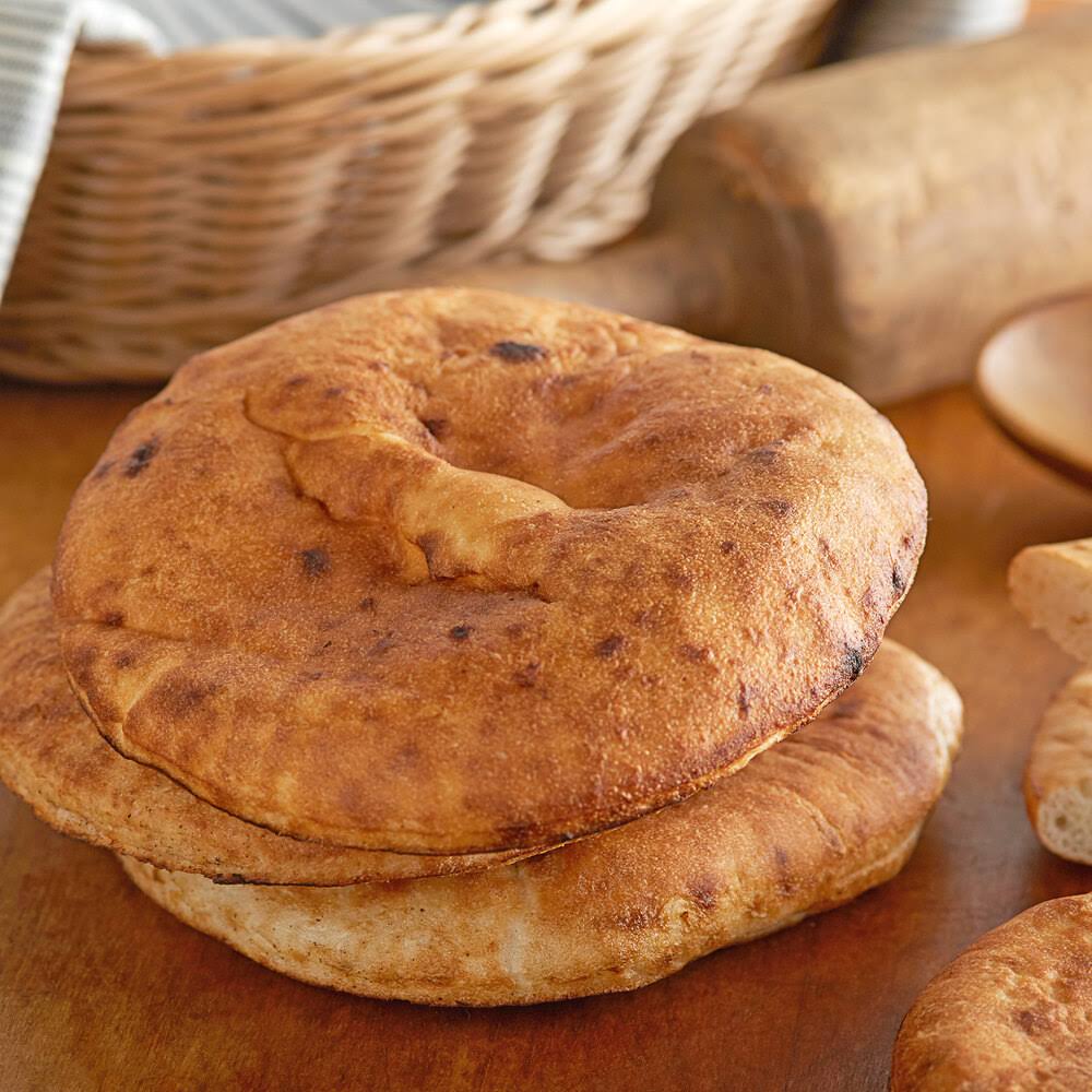 Father Sam&s Bakery 6x22 White Pita Pocket Bread - 60/Case