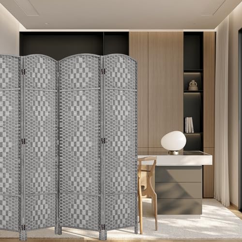 Room Divider, Room Dividers and Folding Privacy Screens, 16in Privacy Screen, 6 Panel Temporary Wall Partitions, 6ft Space Separation Panel Screen