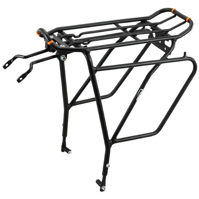 Ibera Bike PakRak Clip-On Commuter Bag and Carrier with Rack - Multi-Color
