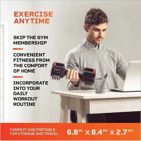 Lifepro PowerUp Adjustable Dumbbells - Sports Supplies Online Store