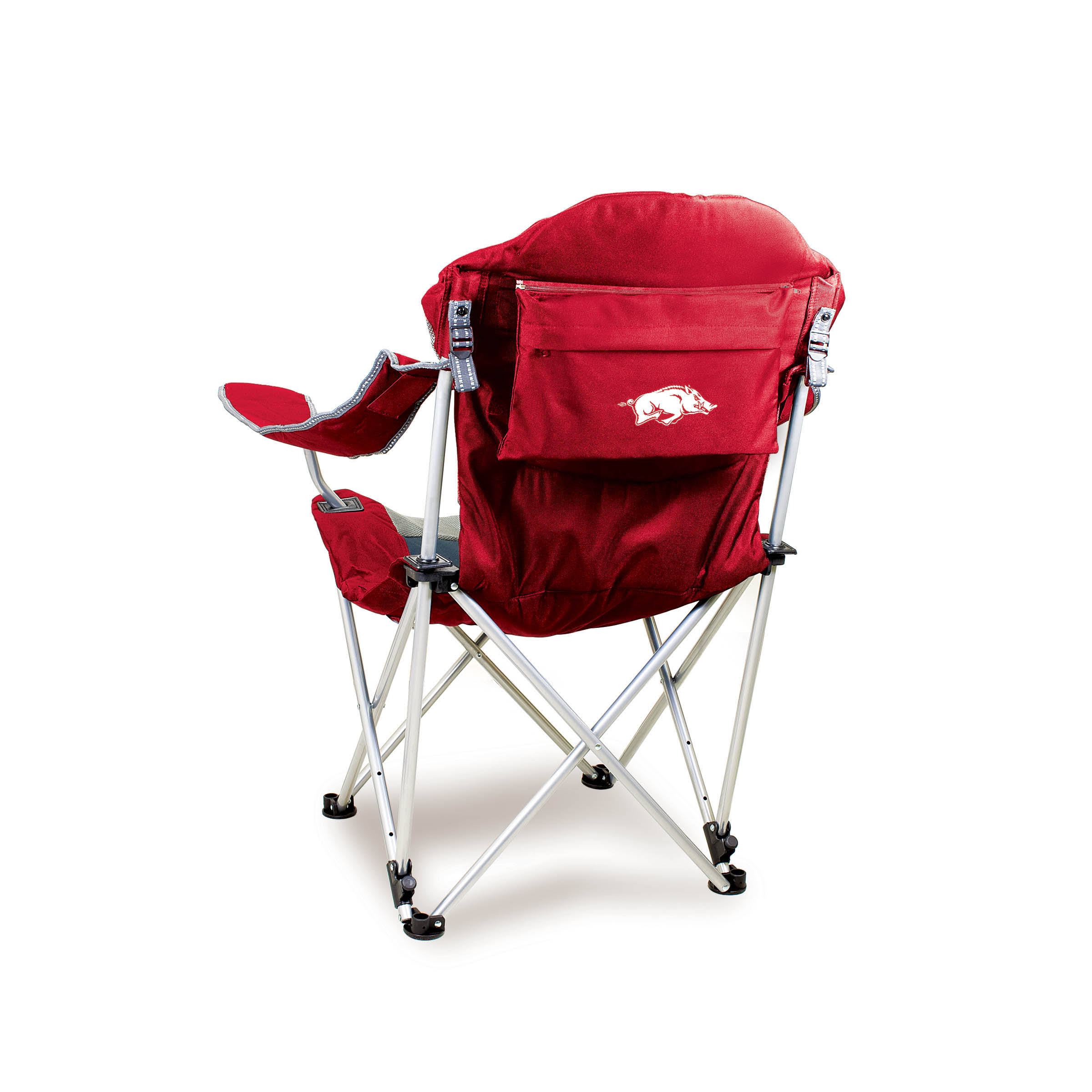 Picnic Time Arkansas Razorbacks Reclining Camp Chair, Red