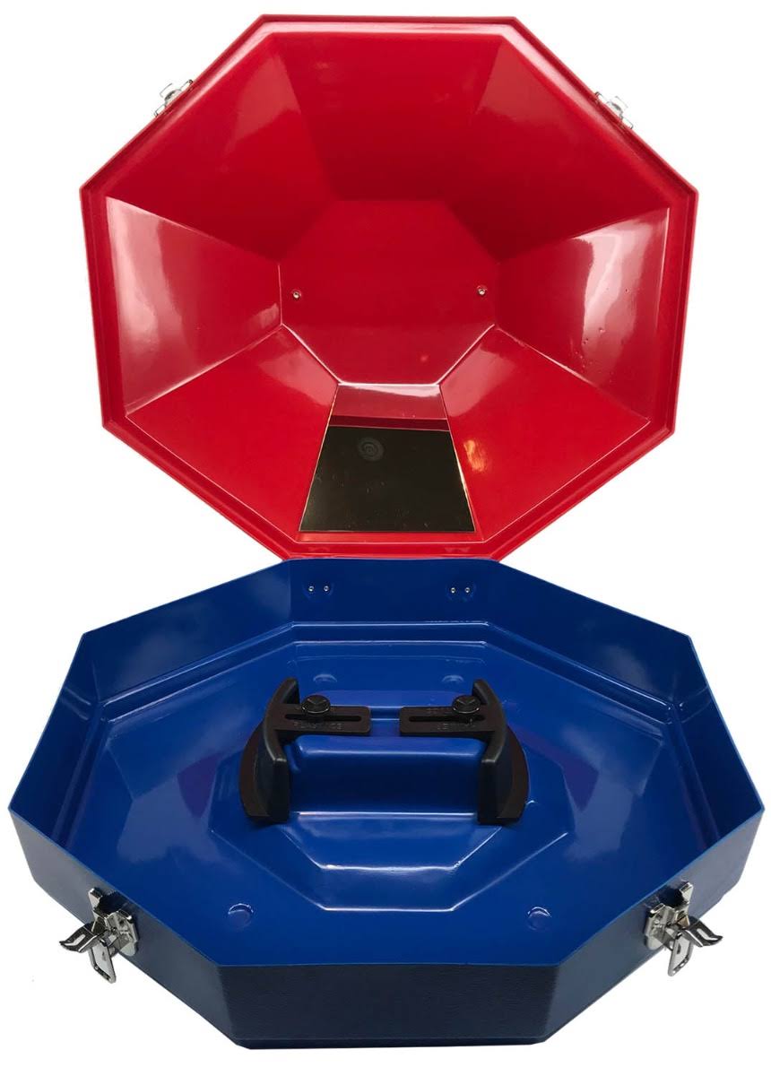 Hammer Plastic Western Hat Can Red