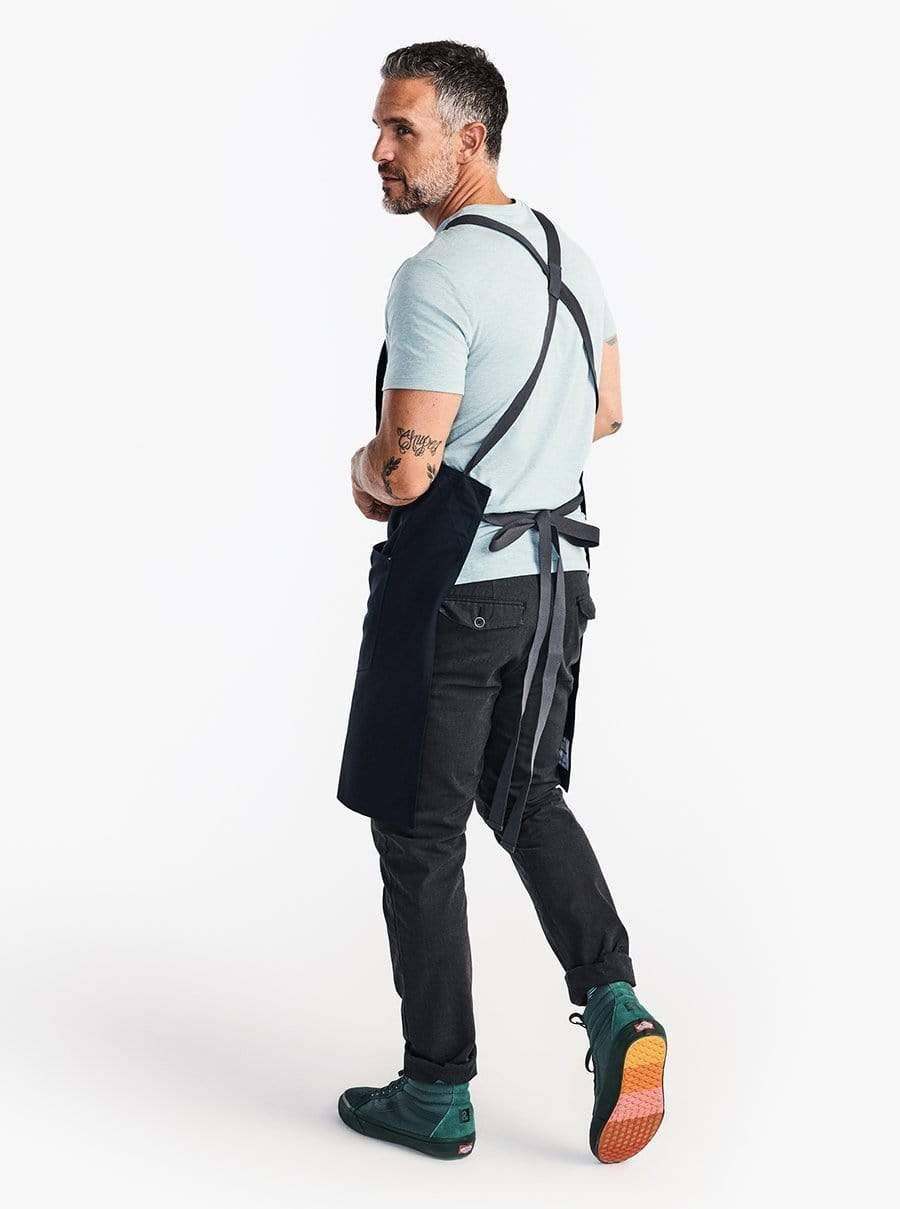 The All Day Crossback Apron - Midnight Blue