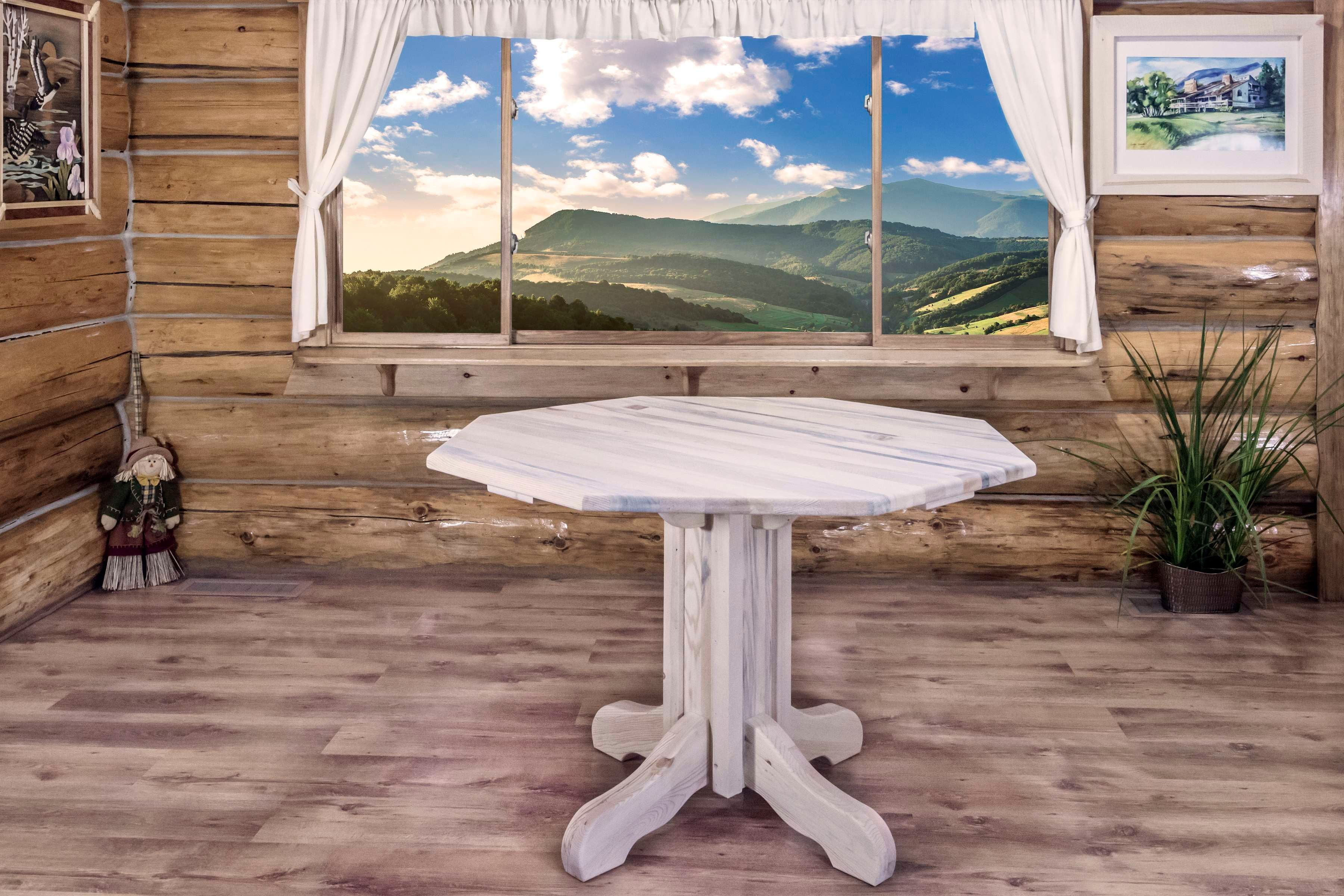 Homestead Collection Center Pedestal Table, Ready to Finish