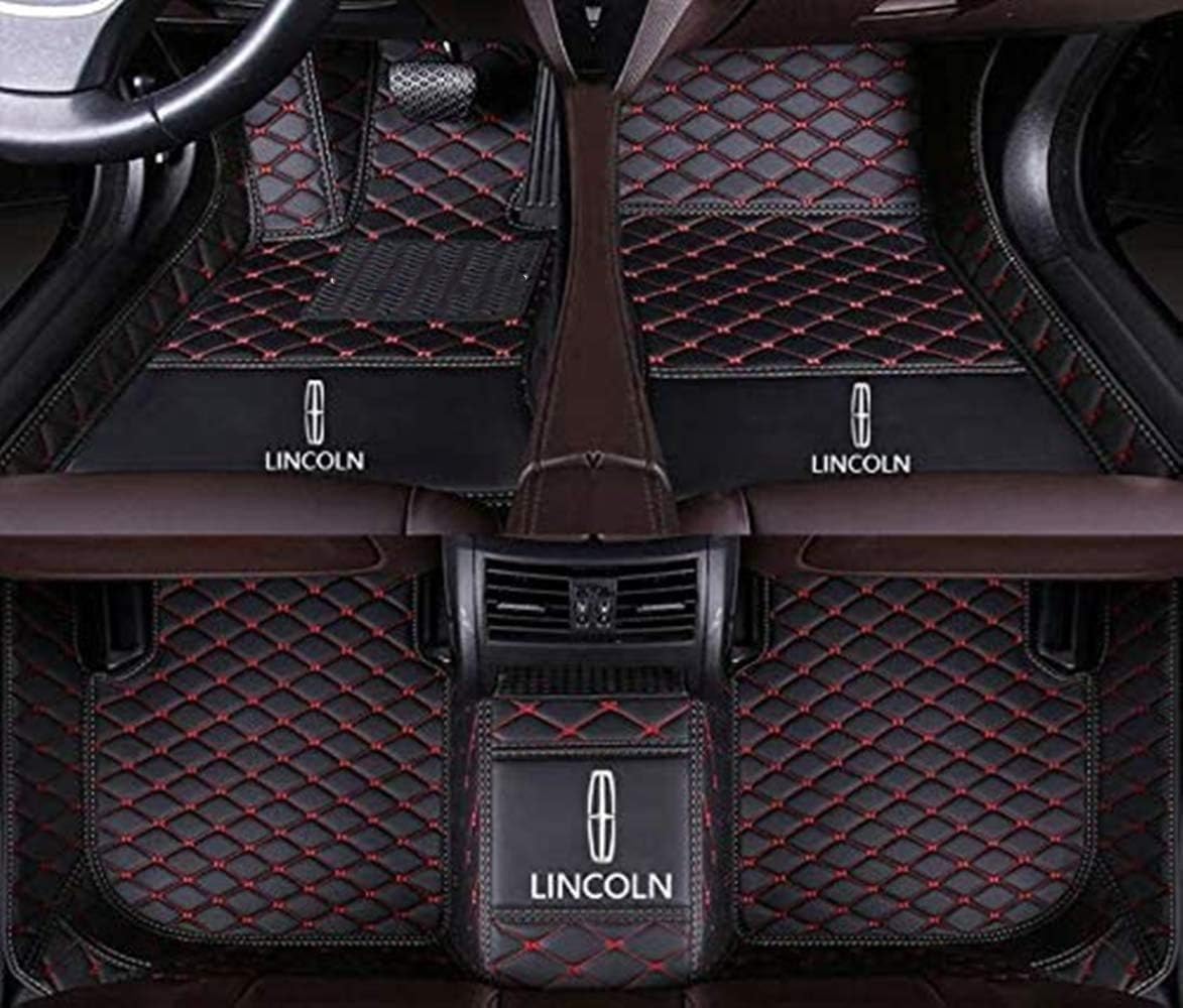 New for Lincoln MKC MKZ MKS MKT MKX Aviator Nautilus Continental 2010-2020 All-Weather car Styling Custom Luxury Leather Floor mat Logo