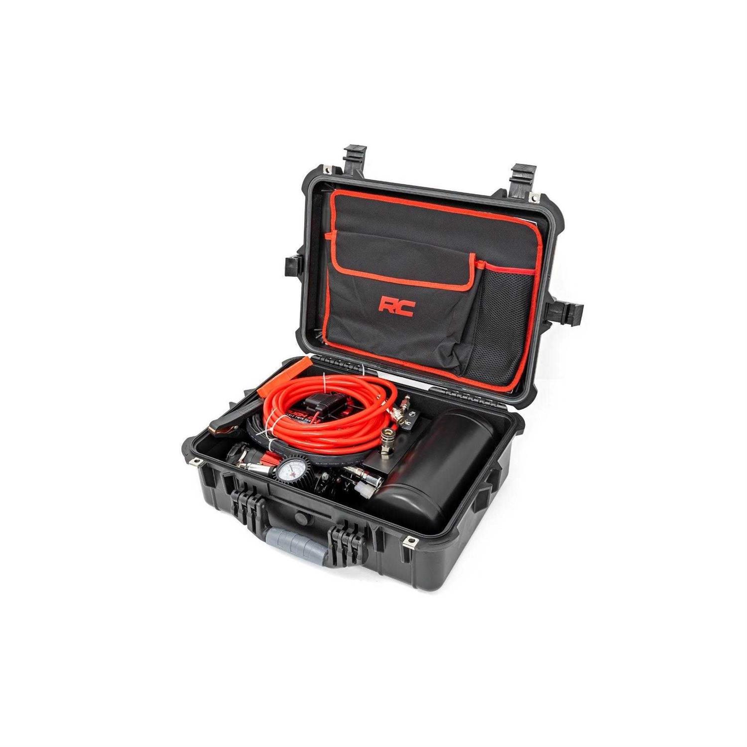 Rough Country Portable Twin Motor Air Compressor w/Carry Case RS208 - Sports Supplies Online Store