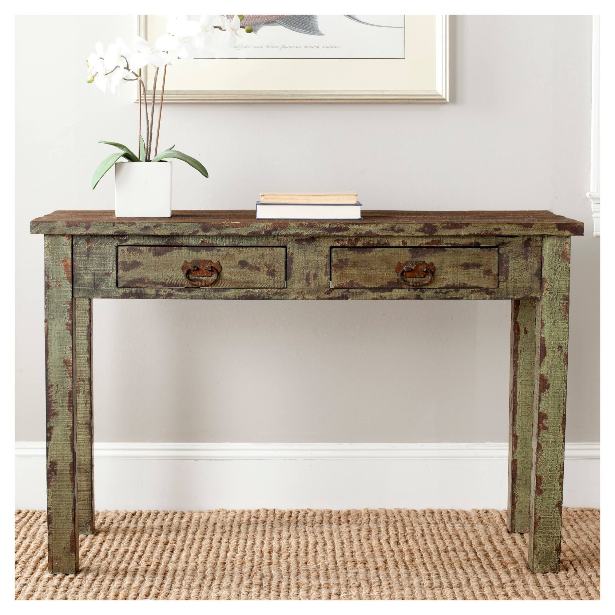 Safavieh Carl Console - Antique Green