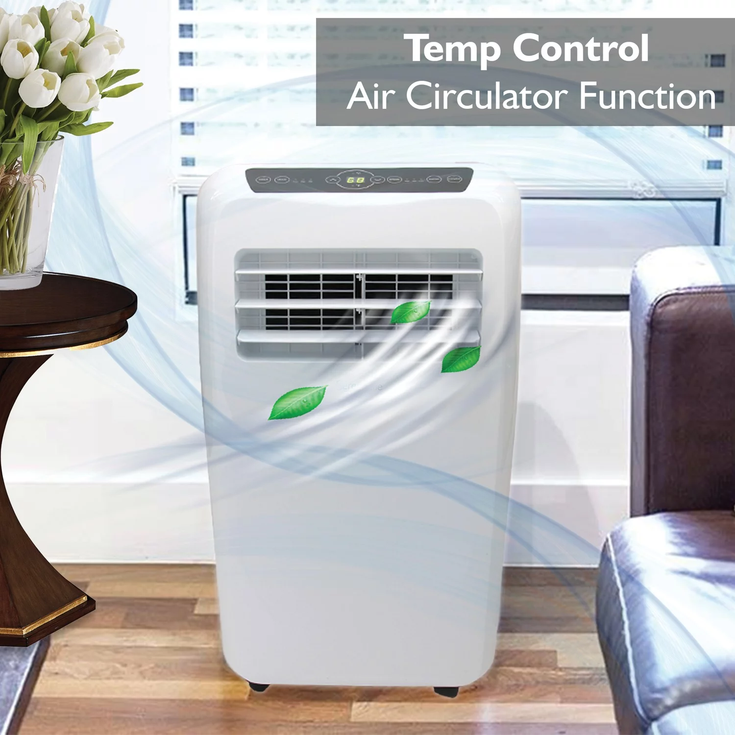 SereneLife SLACHT108 Portable Room Air Conditioner And Heater (10,000 BTU)