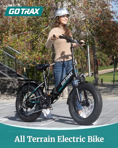 Gotrax 20" Folding Electric Bike with 55 Miles (Pedal-assist1) by 48V Battery, 20Mph Power by 500W, Smart LCD Display and 5 Pedal-Assist Levels