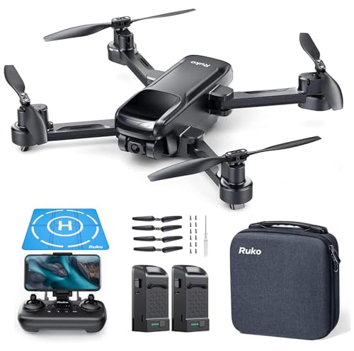 Ruko U11S Drone and H002 Landing Pad, Drones with Camera for Adults 4k, Built-in Remote ID, 120° FOV, GPS Auto Return, 40 Min Flight