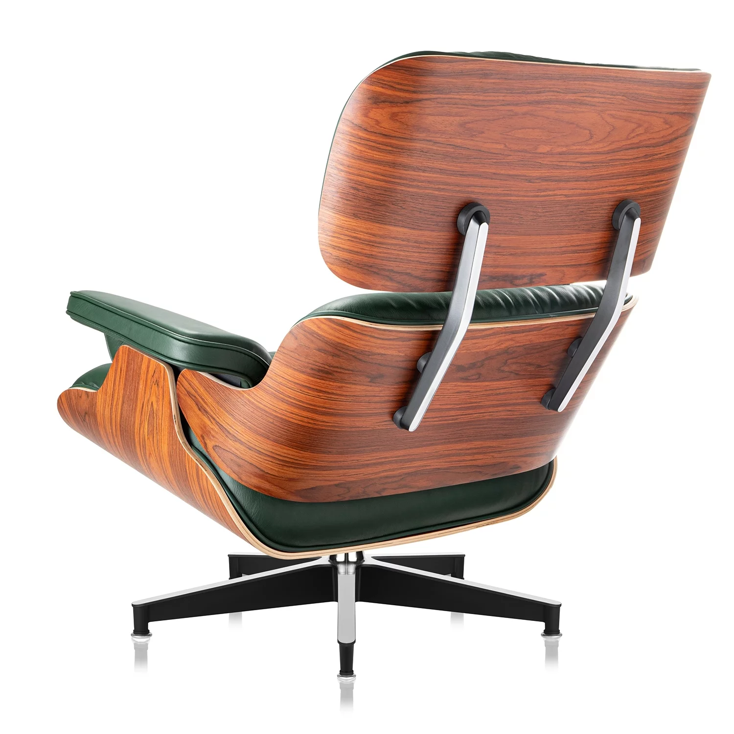 eChamp Mid Century Lounge Chair and Ottoman, Chaise Lounge Chair, Top Grain Leather Sofa for Living Room, Office, Study - Radiant Selections