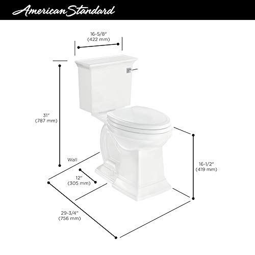 American Standard 2917228.02 Town Square S Right Height Elongated Toilet in White