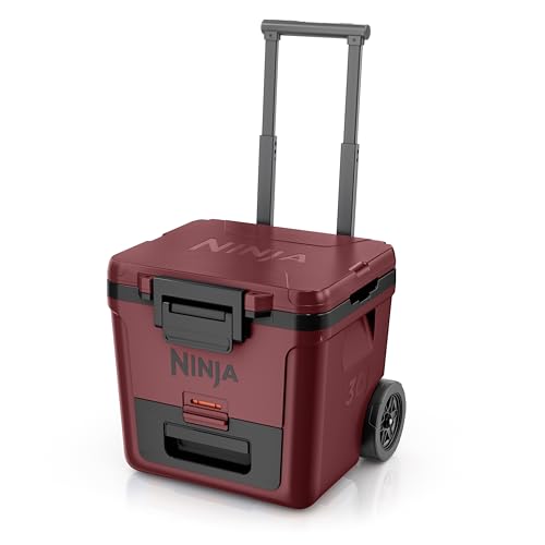 Ninja FrostVault 45qt Wheeled Cooler with Dry Zone, Integrated Fridge-Temp Dry Storage Drawer, Premium Heavy-Duty Insulated Cooler