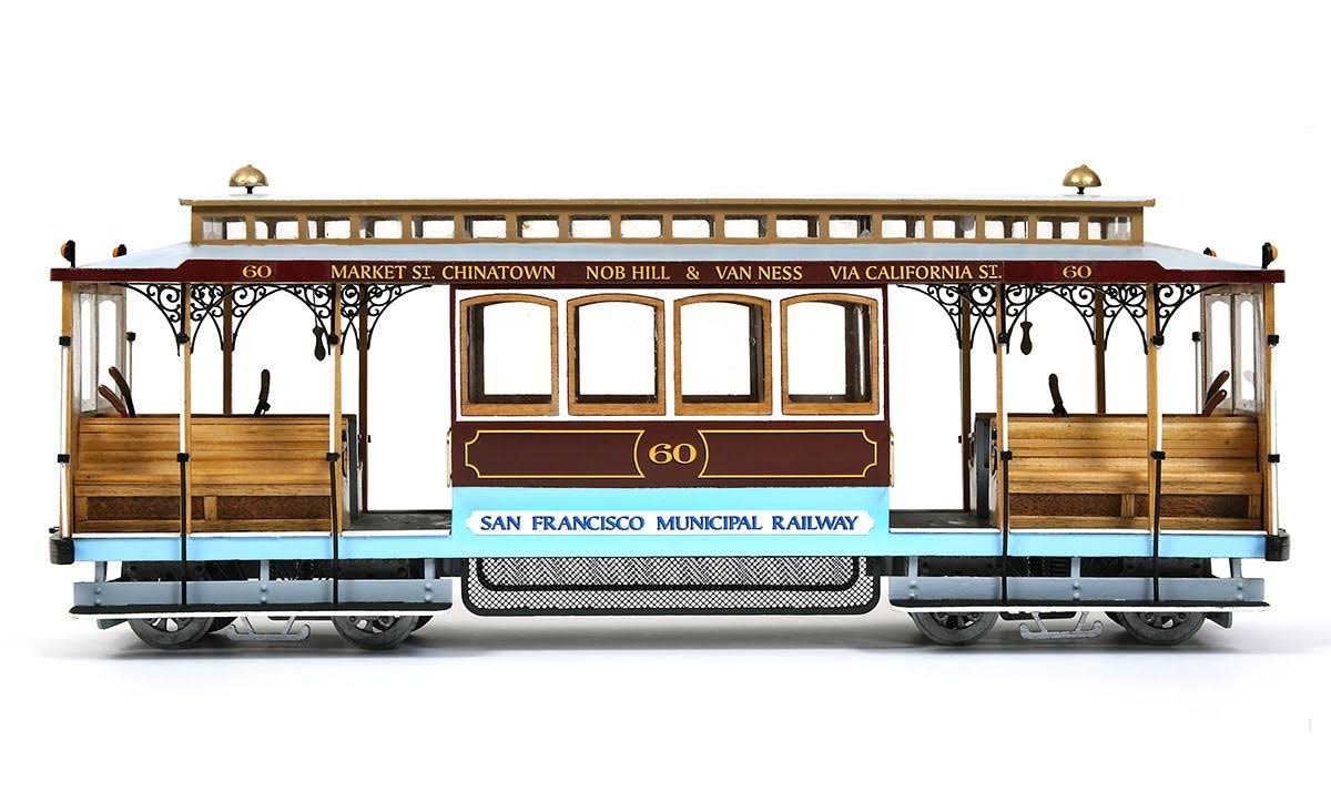 Occre San Francisco No.60 Cable Car (Street Car) Wooden Model Kit
