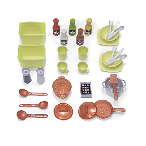 Step2 Modern Metro Kitchen Set for Kids, Indoor/Outdoor Play Kitchen Set, Interactive Play with Lights and Sounds, Toddlers 2+ Years Old