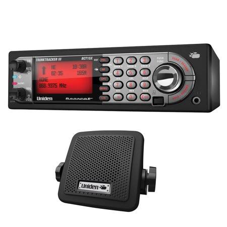 Uniden BCT15X Bearcat Scanner with Beartracker Warning System u0026 BC7 Accessory CB/Scanner Speaker