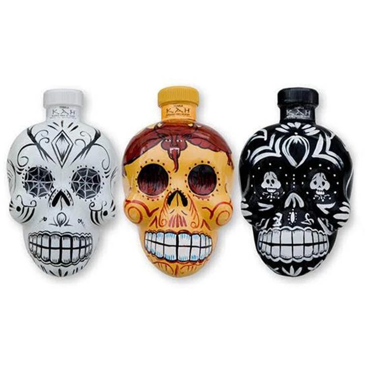 KAH Tequila Skull Bottle Collection - Nestor Liquor
