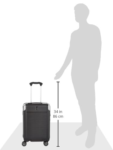 Travelpro Platinum Elite Hardside Expandable Carry on Luggage, 8 Wheel Spinner, TSA Lock, Hard Shell Polycarbonate Suitcase, Metallic Sand