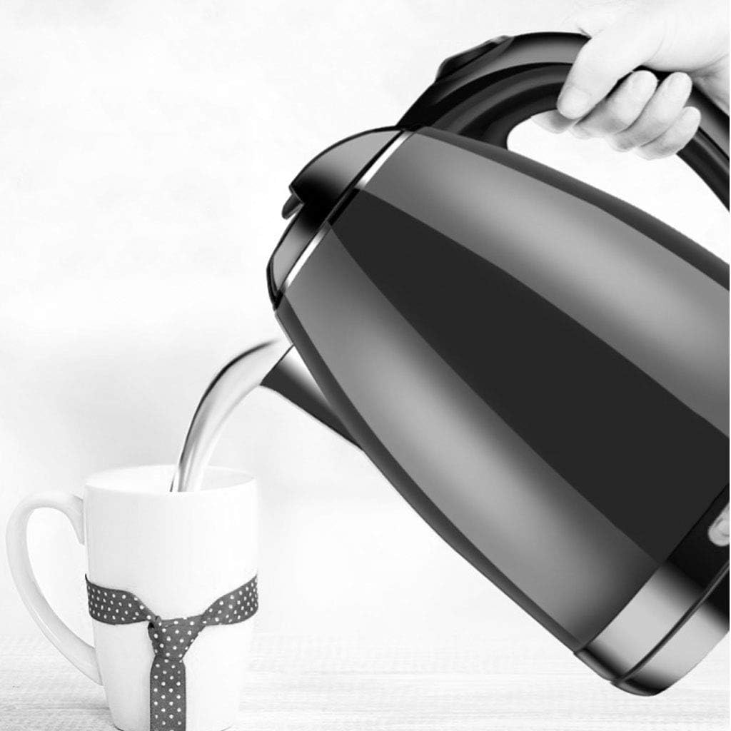 Kettles electric Automatic Power Off Household Large Capacity 24 Hours Insulation 1500W Insulation Integrated Stainless Steel 1.8L Purple (Color :