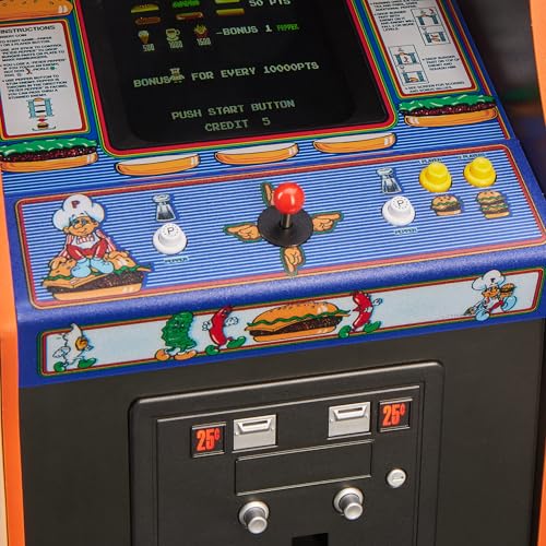 Numskull Quarter Arcades Teenage Mutant Ninja Turtles Collector's Edition Mini Arcade - 1/4 Scale Authentic Wooden Replica, Original ROM