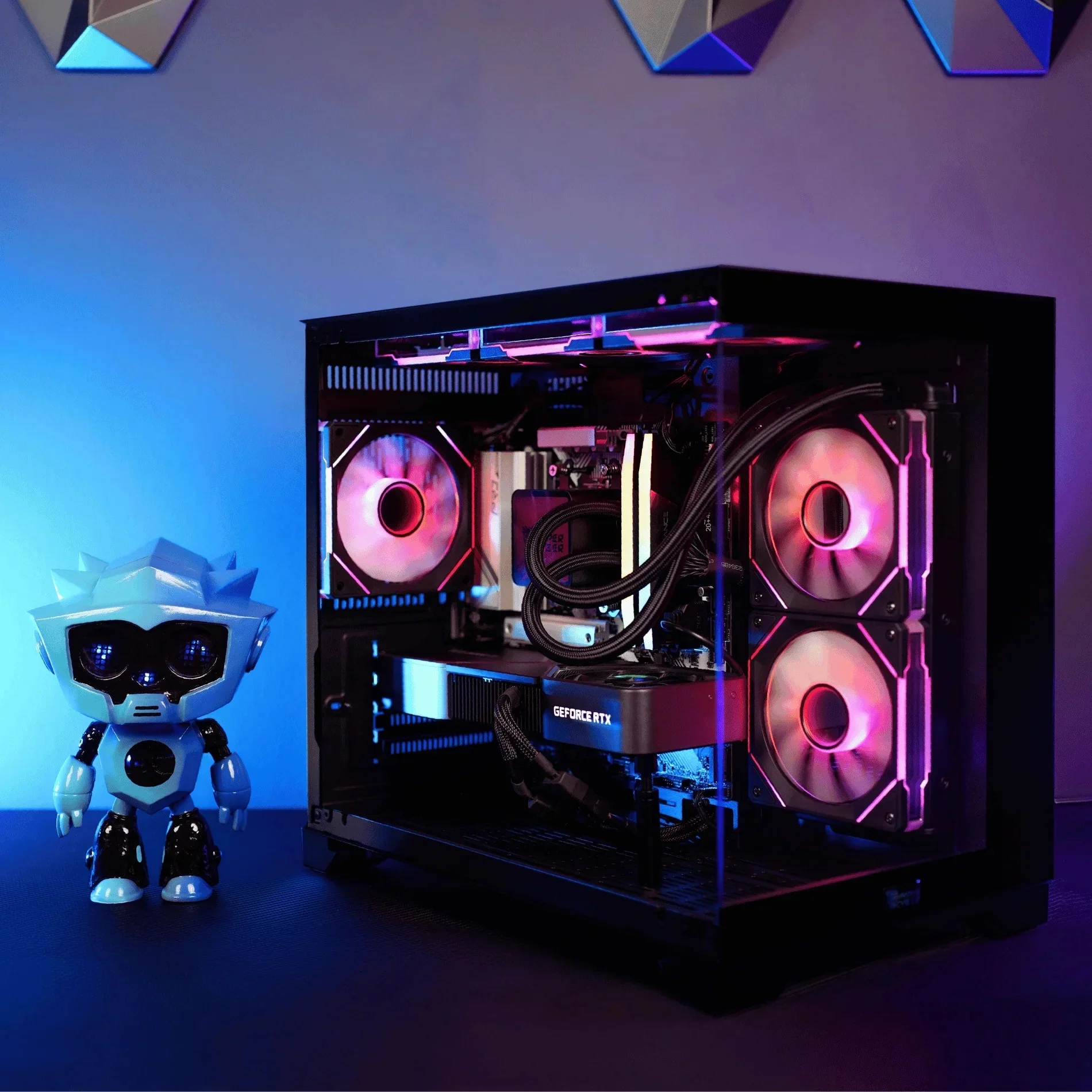 Hyper Cyber Rage | AMD Ryzen 7 9800X3D | NVIDIA GeForce RTX 5070 TI 16GB | Gaming PC