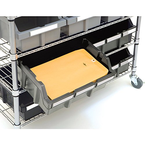 Seville Classics Heavy Duty NSF Bin Rack Solid Steel Wire Shelving Storage Unit, Patented Organizer for Garage, Warehouse, Office, Restaurant