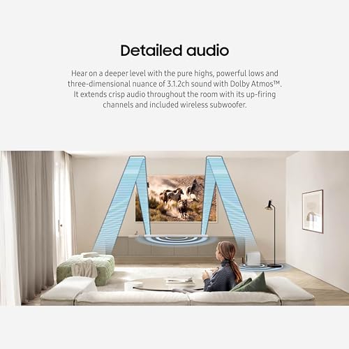 SAMSUNG HW-S50B/ZA 3.0ch All-in-One Soundbar w/Dolby 5.1, DTS Virtual:X, Q Symphony, Built in Center Speaker, Adaptive Sound Lite