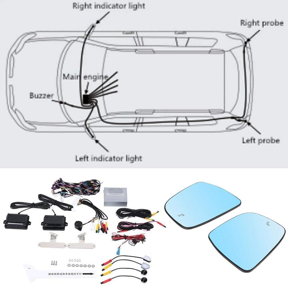 Blind Spot Detection System, Car Microwave Radar Sensor BSD Blind Spot Detection System Fits for Qashqai 2016