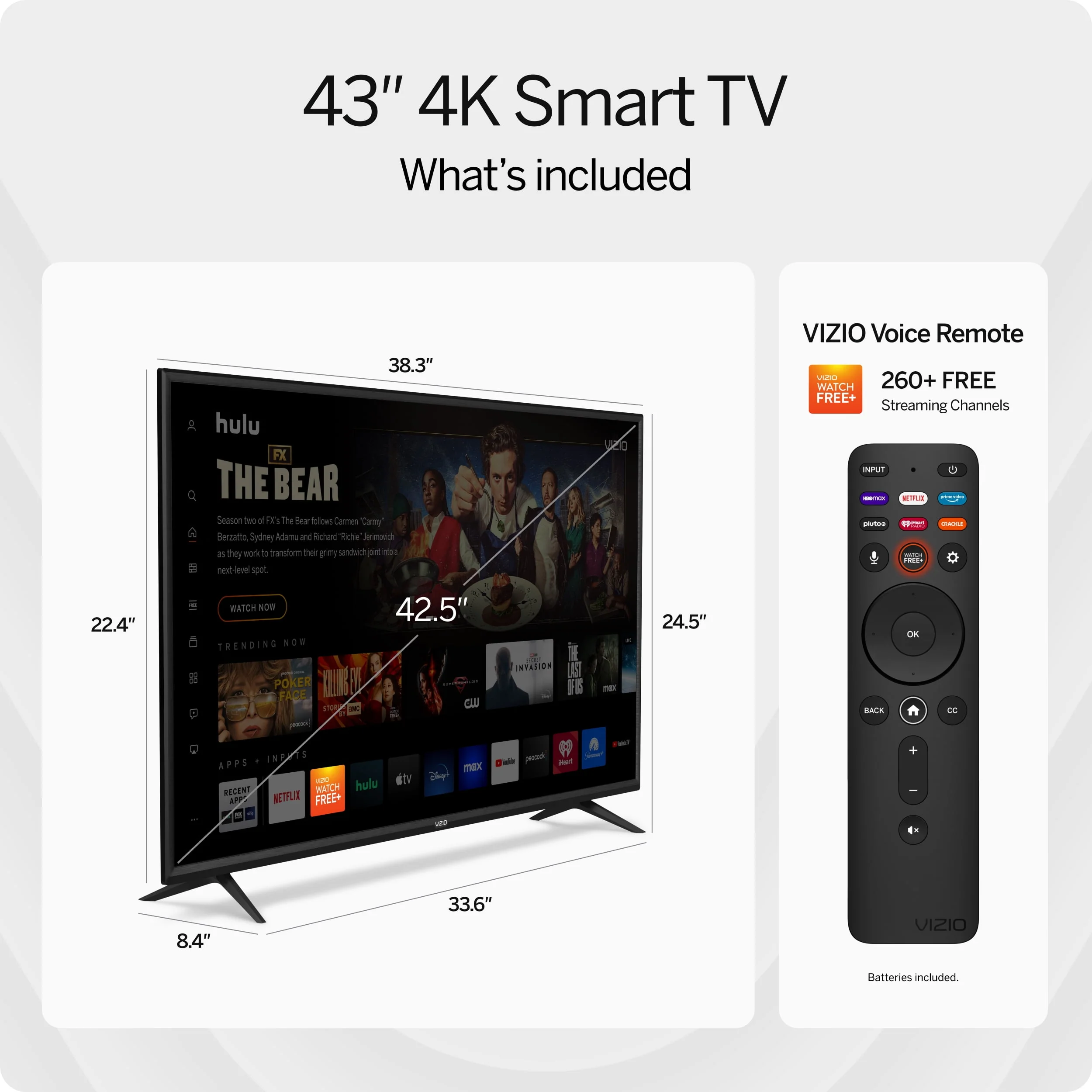 VIZIO 43 Class V-Series 4K UHD LED Smart TV V435-J01