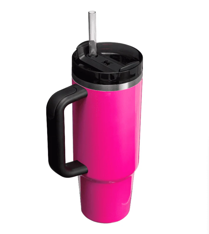Stanley The Neon Quencher H2.0 Flowstate Tumbler Electric Pink 30 oz