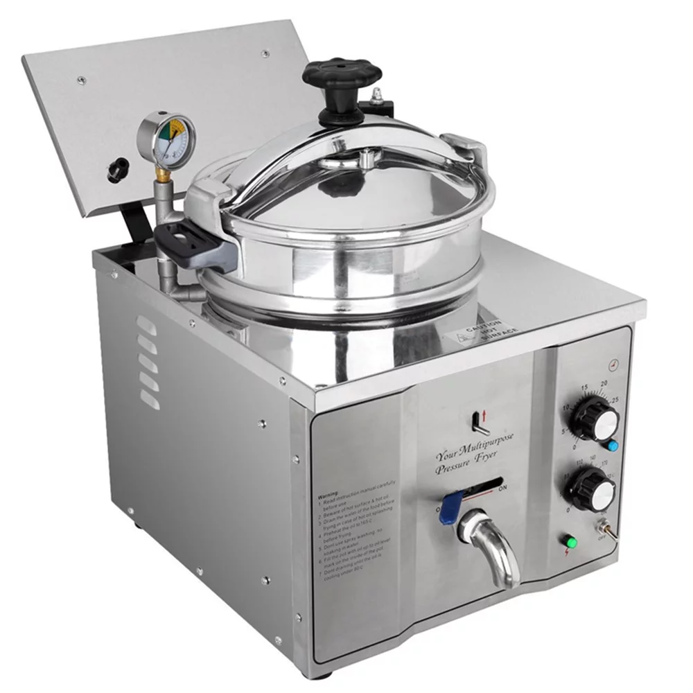 PreAsion 16L Commercial Electric High Pressure Chicken Fryer Machine