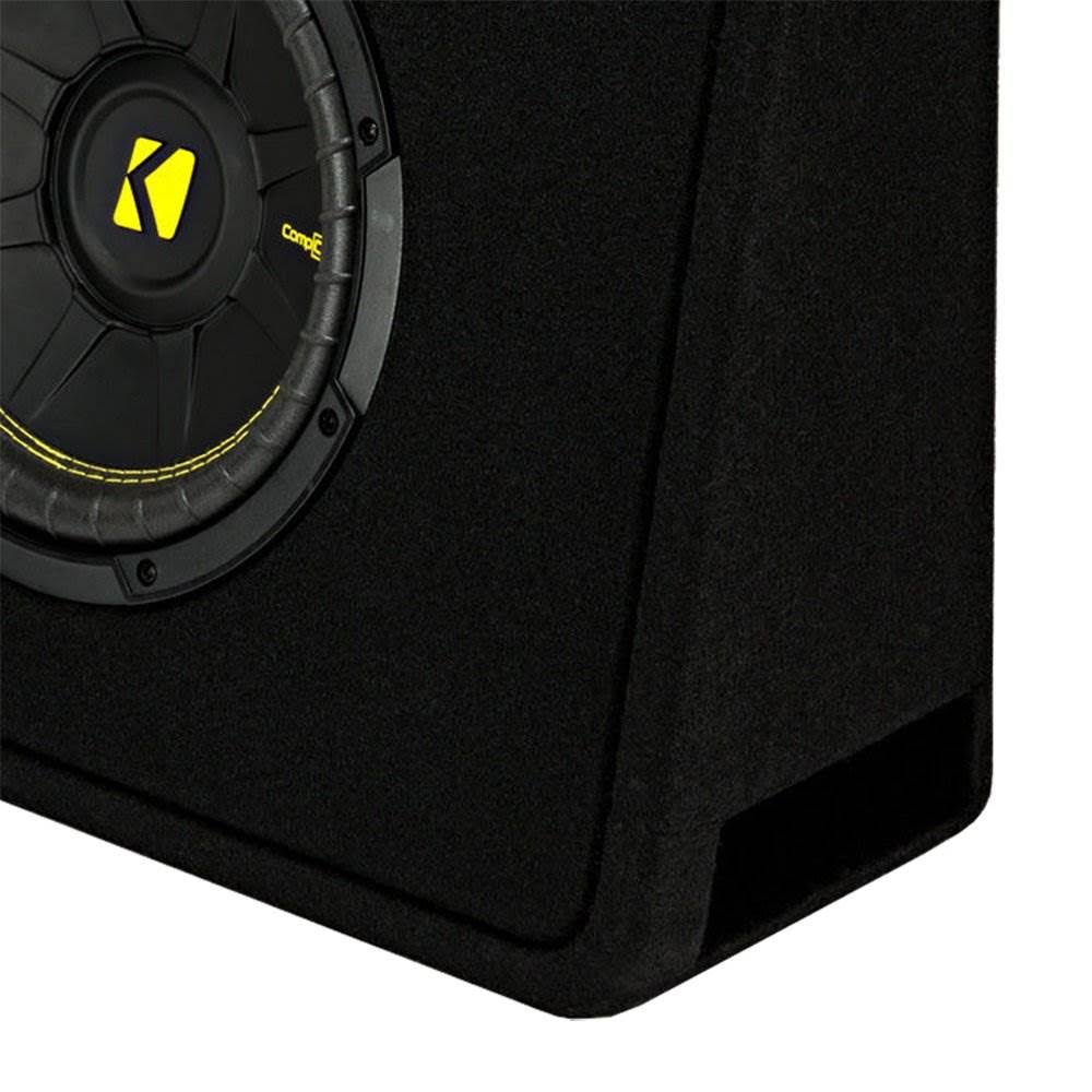 Kicker CompC Loaded Enclosures 44TCWC102 Car Subwoofer - 10x22 - Black Carpet
