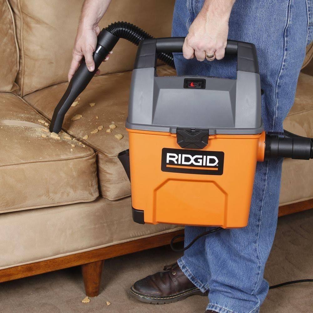 Ridgid 3 gal. 3.5-Peak HP Portable Pro Wet Dry VAC with Bonus LED Car Nozzle