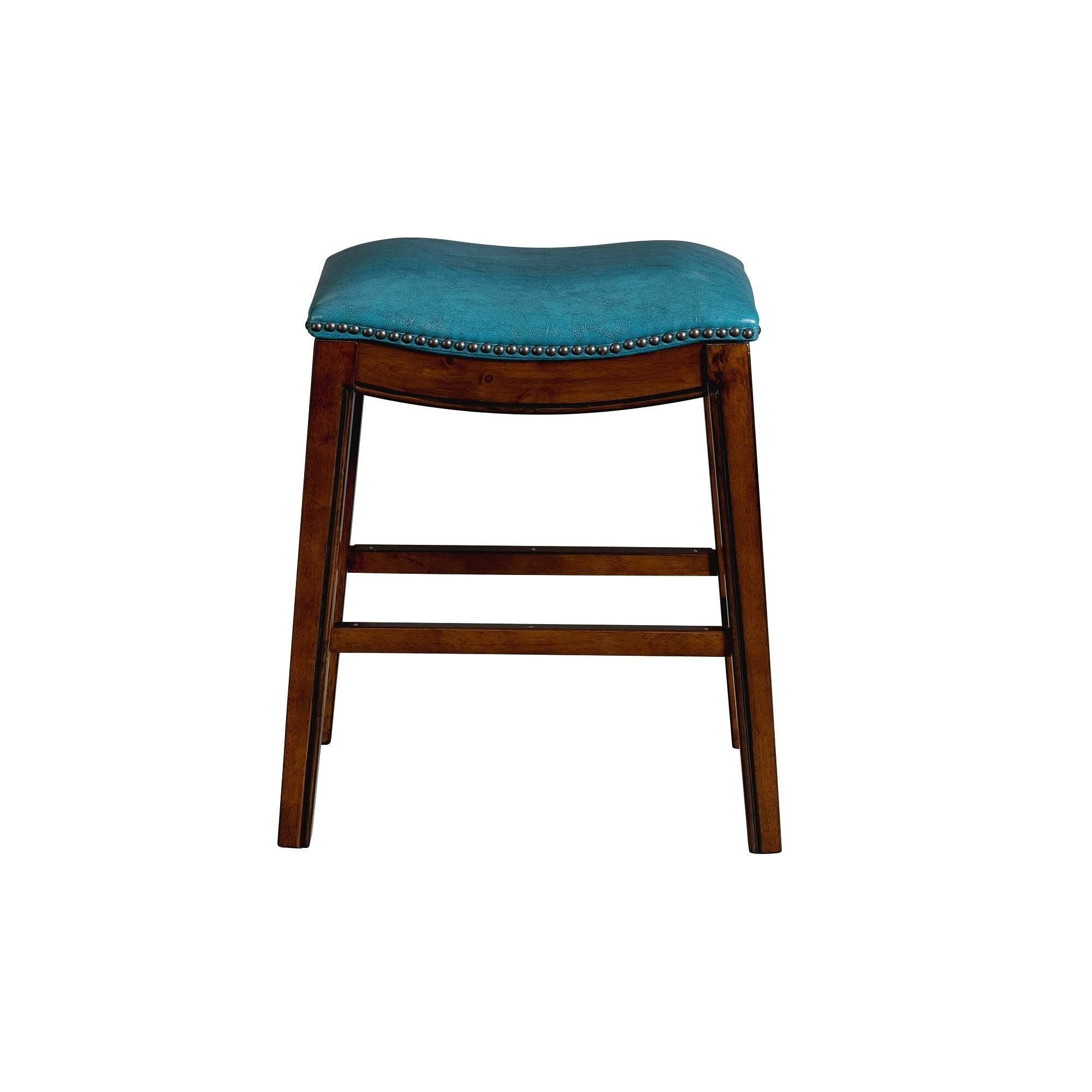 Gracewood Hollow Parpetsi 24-Inch Backless Counter-Height Bar Stool - Blue