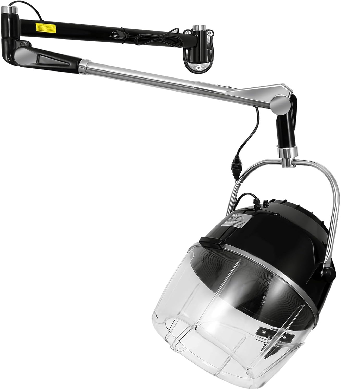 Professional 900W Wall Mounted Hair Dryer with Swivel Arm, Fast Hair Drying Low Noise for Salon