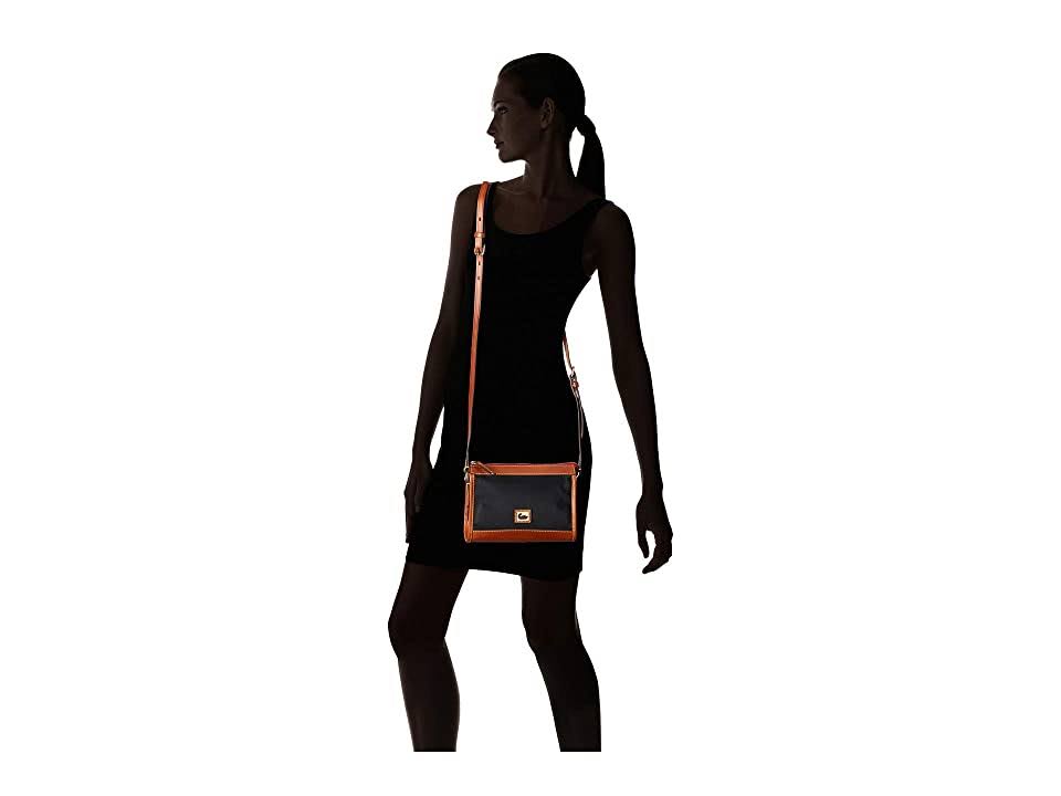 Dooney u0026 Bourke Wayfarer Camden Nylon Zip Crossbody - Black/Gold