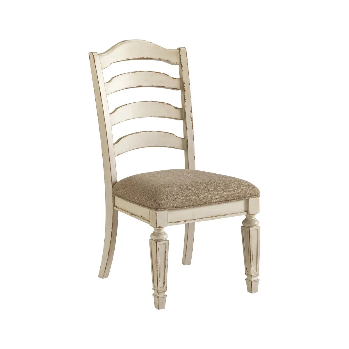 Signature Design by Ashley  Nettle Bank Chipped White Dining Room Chair (Set of 2)