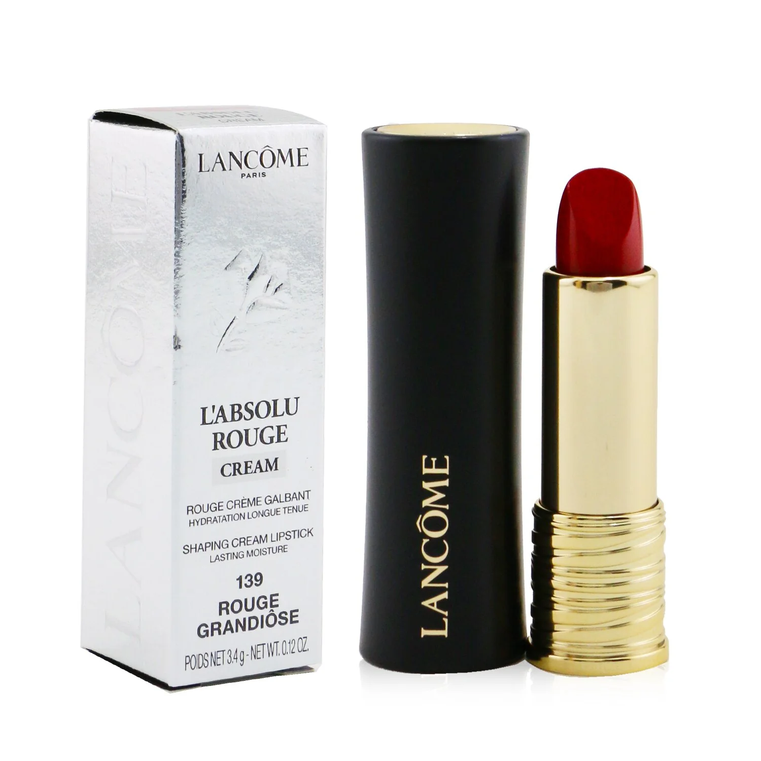 Lancome L'Absolu Rouge Cream Lipstick - # 144 Red Oulala  3.4g/0.12oz