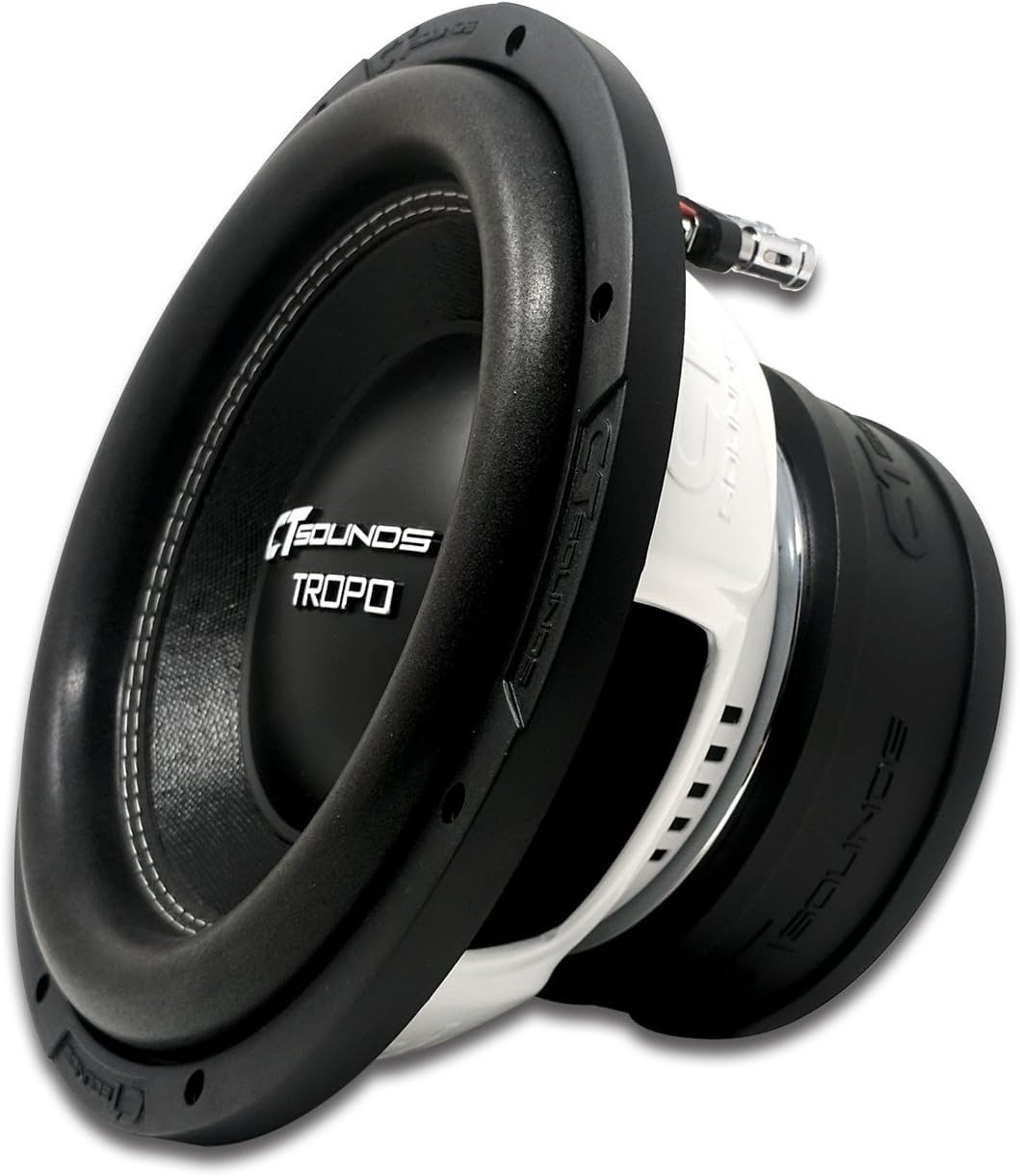 CT Sounds TROPO-10-D4 1300 Watts Max 10 Inch Car Subwoofer Dual 4 Ohm
