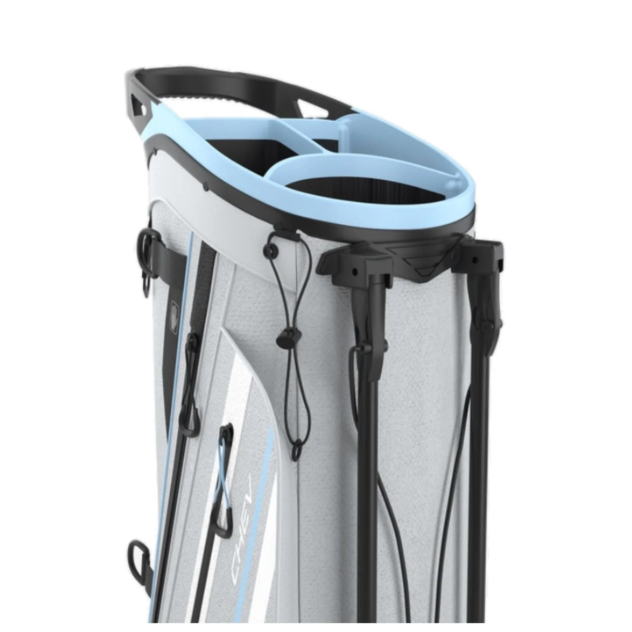 NEW Callaway Golf 2024 Chev Stand / Carry Bag 4-Way Top - Silver / Glacier - Curated Treasures Market