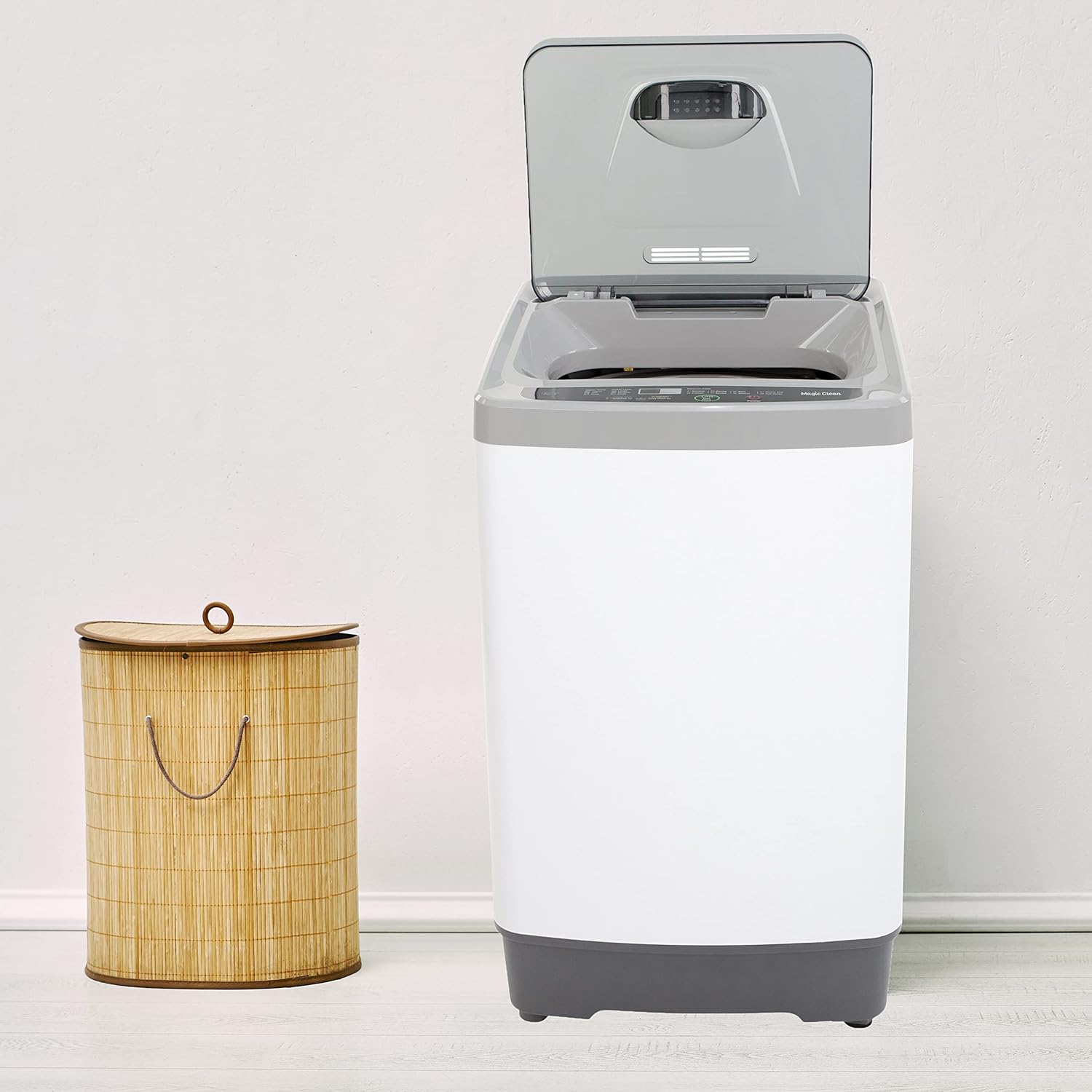 MCLW14WI Portable Washing Machine with 8 Automatic Cycles and Standard Sink/Faucet Attachment, Compact for Apartments Dorms and RVs, White