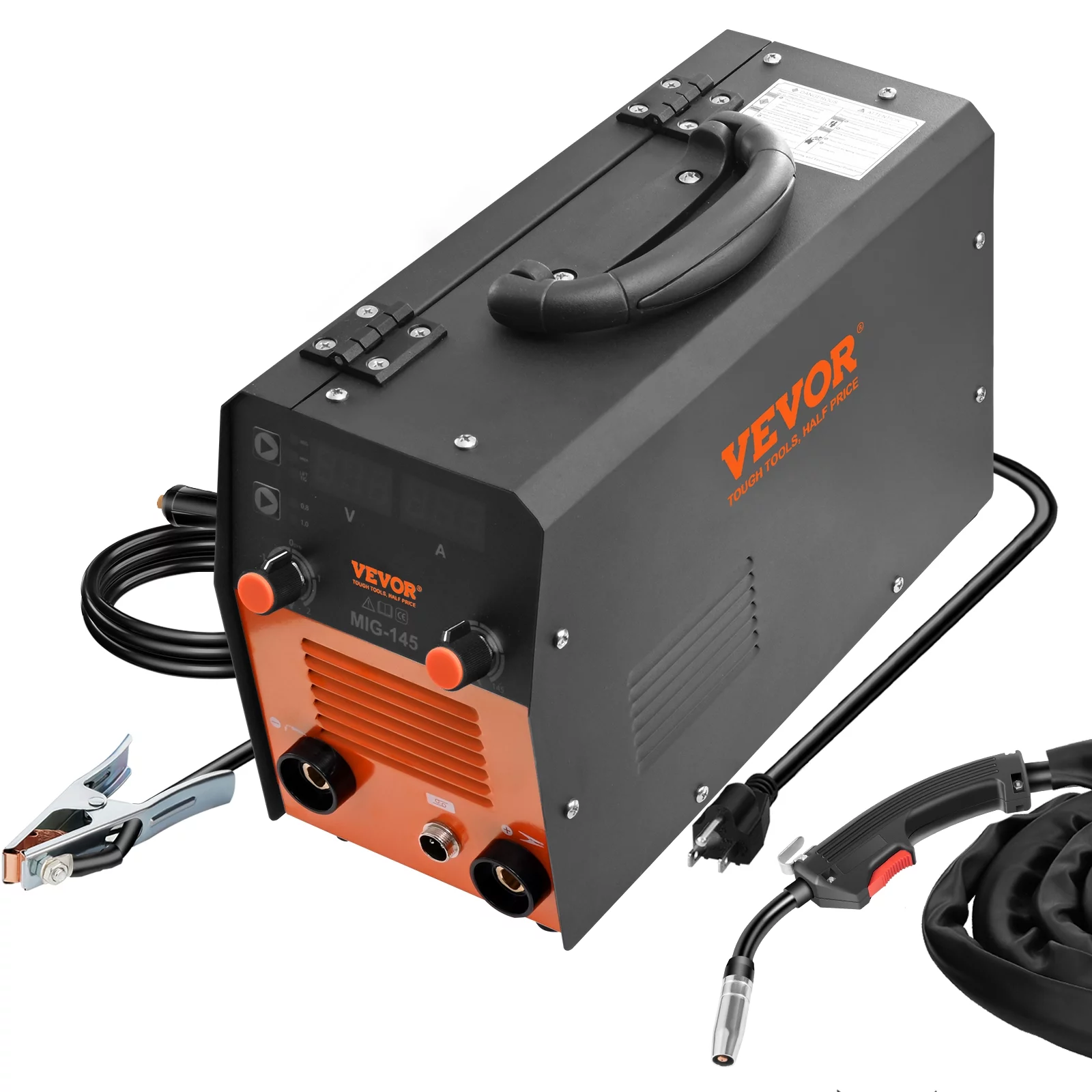 VEVOR 145A MIG Welder, 3 in 1 Combo Gasless MIG/Lift TIG/MMA with Welding Machine