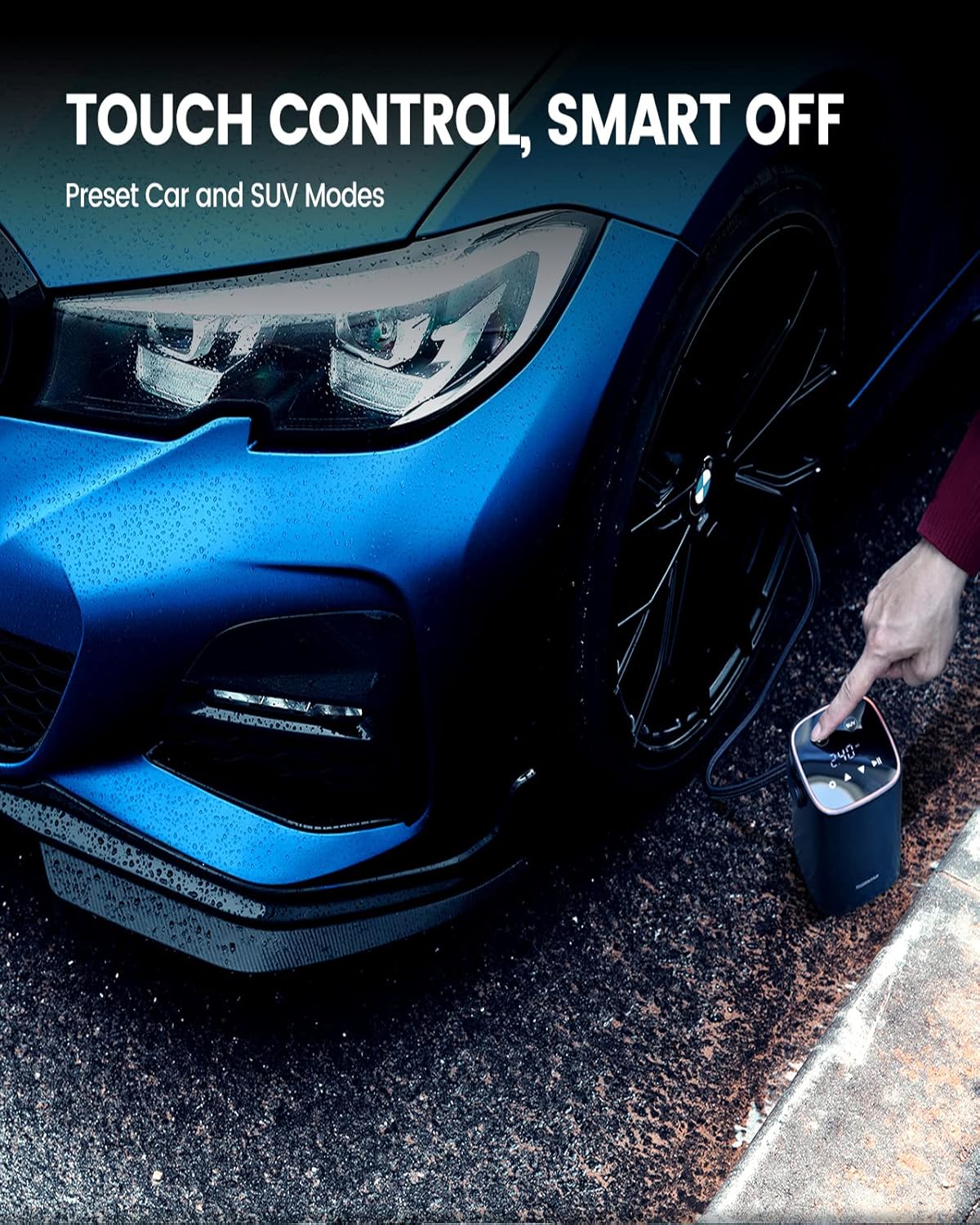 ShockFlo Tire Inflator Portable Air Compressor for Car Tire