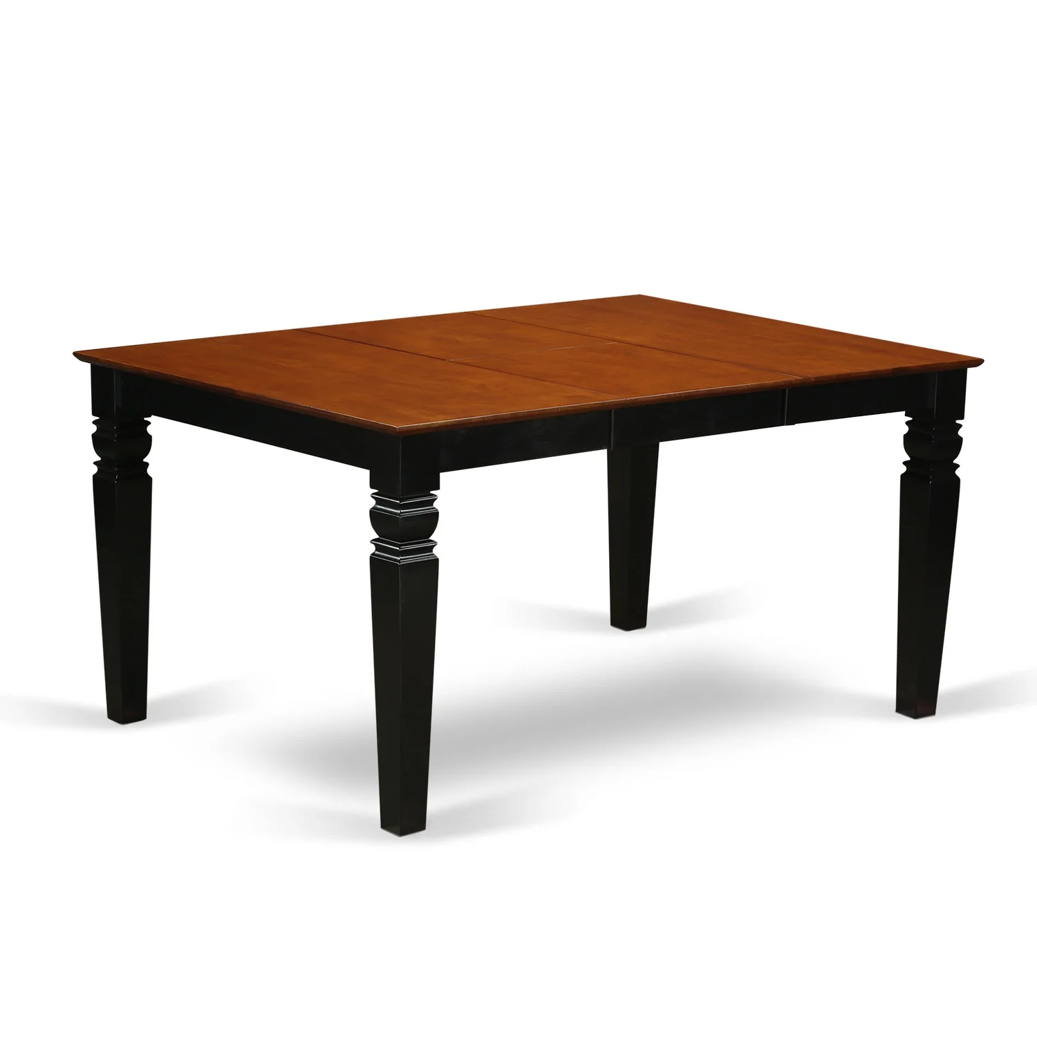 East West Furniture Weston 5-piece Wood Dining Set with Linen Seat in Cherry